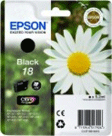 Epson Original T1801 Black Ink Cartridge (18 Daisy) - Free UK Delivery
