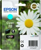 Epson Original T1802 Cyan Ink Cartridge (18 Daisy) for [Printerlong] - Free UK Delivery