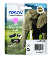 Original Epson Light Magenta Ink Cartridge 4.6ml (24) C13T242640 T2426 - Free UK Delivery