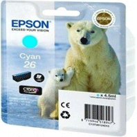 Epson Original T2612 Cyan Ink Cartridge (26) - Free UK Delivery