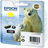 Epson Original T2614 Yellow Ink Cartridge (26) - Free UK Delivery