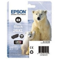 Epson Original T2631 Photo Black Ink Cartridge (26Xl) for [Printerlong] - Free UK Delivery