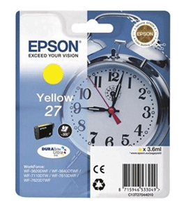 Epson Original T2704 (27) Yellow Ink Cartridge for [Printerlong] - Free UK Delivery