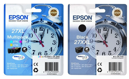 Epson Original T2715 (T27Xxl) 3 Ink Cartridge Multipack With Extra Black for [Printerlong] - Free UK Delivery