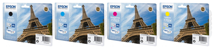 Epson Original (T7021 T7022 T7023 T7024) 4 Ink Cartridge Multipack for [Printerlong] - Free UK Delivery