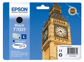 Epson Original T7031 Black Ink Cartridge for [Printerlong] - Free UK Delivery