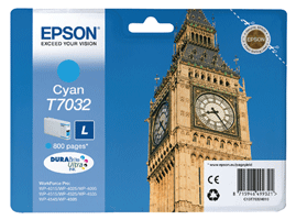 Epson Original T7032 Cyan Ink Cartridge - Free UK Delivery