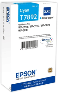 Epson Original T7892 (T79Xxl) Cyan Ink Cartridge for [Printerlong] - Free UK Delivery