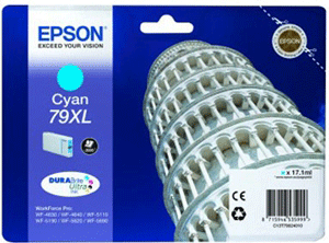 Epson Original T7902 (T79Xl) Cyan Ink Cartridge - Free UK Delivery