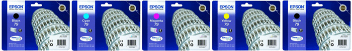 Epson Original (T79) 4 Ink Cartridge Multipack With Extra Black for [Printerlong] - Free UK Delivery