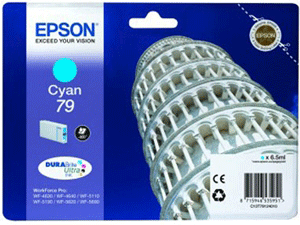 Epson Original T7912 (T79) Cyan Ink Cartridge - Free UK Delivery