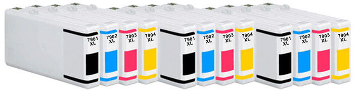 12x Epson Compatible Ink Multipack Cartridges T7901XL - T7904XL SELECT YOUR OWN COLOURS - Free UK Delivery