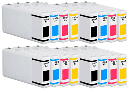 16x Epson Compatible Ink Multipack Cartridges T7901XL - T7904XL SELECT YOUR OWN COLOURS - Free UK Delivery