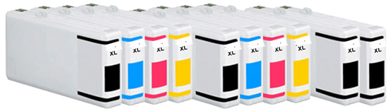10x Epson Compatible Ink Multipack Cartridges T9081XL - T9084XL SELECT YOUR OWN COLOURS - Free UK Delivery