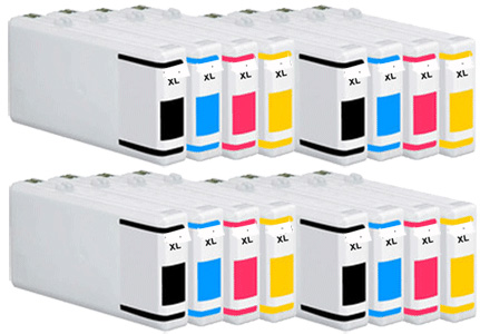 16x Epson Compatible Ink Multipack Cartridges T7551XL - T7554XL SELECT YOUR OWN COLOURS - Free UK Delivery