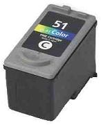 Canon Cl-51 Colour 22ml Ink Cartridge High Capacity Remanufactured - Free UK Delivery