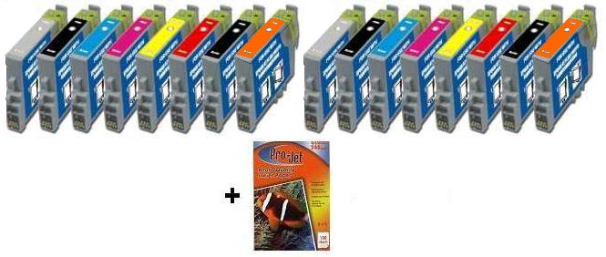 16x Epson Compatible Ink Multipack Cartridges T870 - T879 SELECT YOUR OWN COLOURS - Free UK Delivery