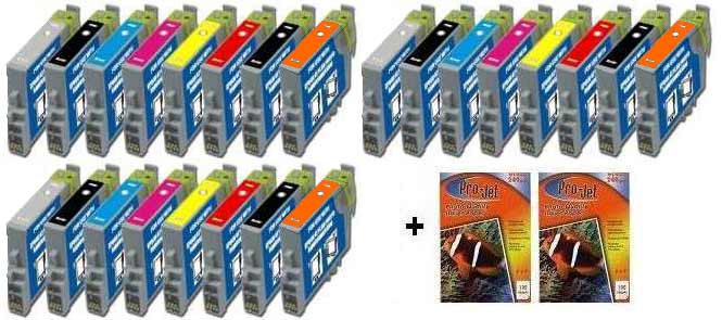 24x Epson Compatible Ink Multipack Cartridges T1590 - T1599 SELECT YOUR OWN COLOURS - Free UK Delivery