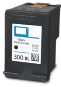 HP No 300Xl Black Ink Cartridge Extra Large Cc641Ee 18ml Remanufactured - Free UK Delivery