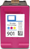 HP No 901Xl Extra Filled Colour Ink Cartridge 21ml Cc656Ae Remanufactured - Free UK Delivery