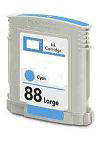 HP No 88Xl Cyan Ink Cartridges Pigmented C9391A 30.5ml Remanufactured SELECT YOUR OWN COLOURS - Free UK Delivery