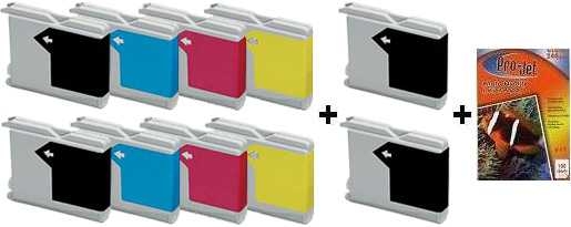10x Brother Compatible Ink Multipack Cartridges LC1000 SELECT YOUR OWN COLOURS - Free UK Delivery