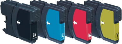 4x Brother Compatible Ink Multipack Cartridges LC1100HY SELECT YOUR OWN COLOURS - Free UK Delivery