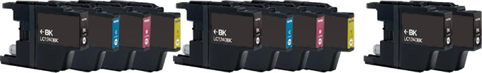 10x Brother Compatible Ink Multipack Cartridges LC1240 SELECT YOUR OWN COLOURS - Free UK Delivery