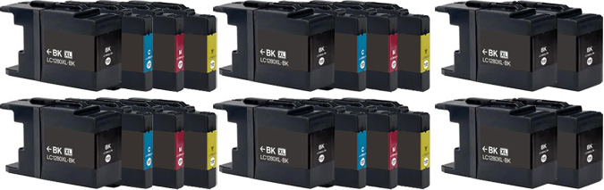 20x Brother Compatible Ink Multipack Cartridges LC1280XL SELECT YOUR OWN COLOURS – Free UK Delivery