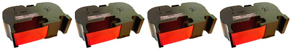 [Printershort] / B721 Quad Pack Compatible Pitney Bowes B700 / B721 Red Ink Cartridges 2200 Page Yield. - Free UK Delivery