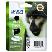 Original Epson Black Ink Cartridge 5.8ml T0891 - Free UK Delivery