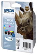 Multipack 3 Original Epson Cyan Magenta and Yellow Ink Cartridges T1002 / T1003 / T1004 - Free UK Delivery