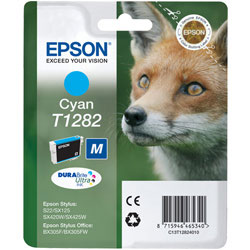 Epson Original T1282 Cyan Ink Cartridge for [Printerlong] - Free UK Delivery