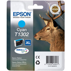 Epson Original T1302 Cyan Ink Cartridge - Free UK Delivery