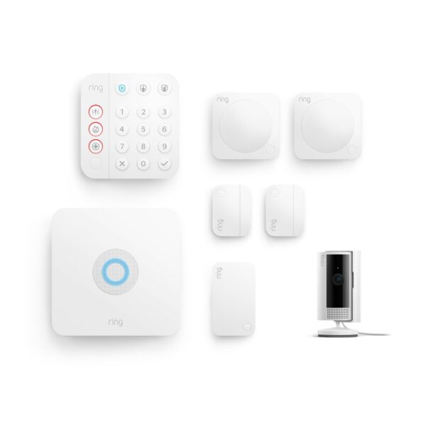 RRP: £319.96 Now Only £209.99 Alarm Pack - M + Indoor Camera (2nd Gen) by Amazon | Smart home alarm security system with optional Assisted Monitoring - No long-term commitments | Works with Alexa