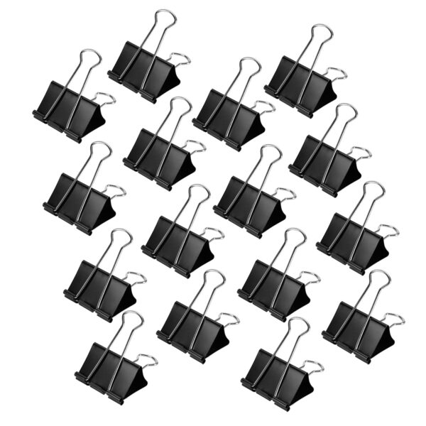 Was: £10.44 Now Only £8.49 Binder Clips, 5/16" Capacity, 3/4" Wide(Small), 144 Count, 12 Pack of 12, Black