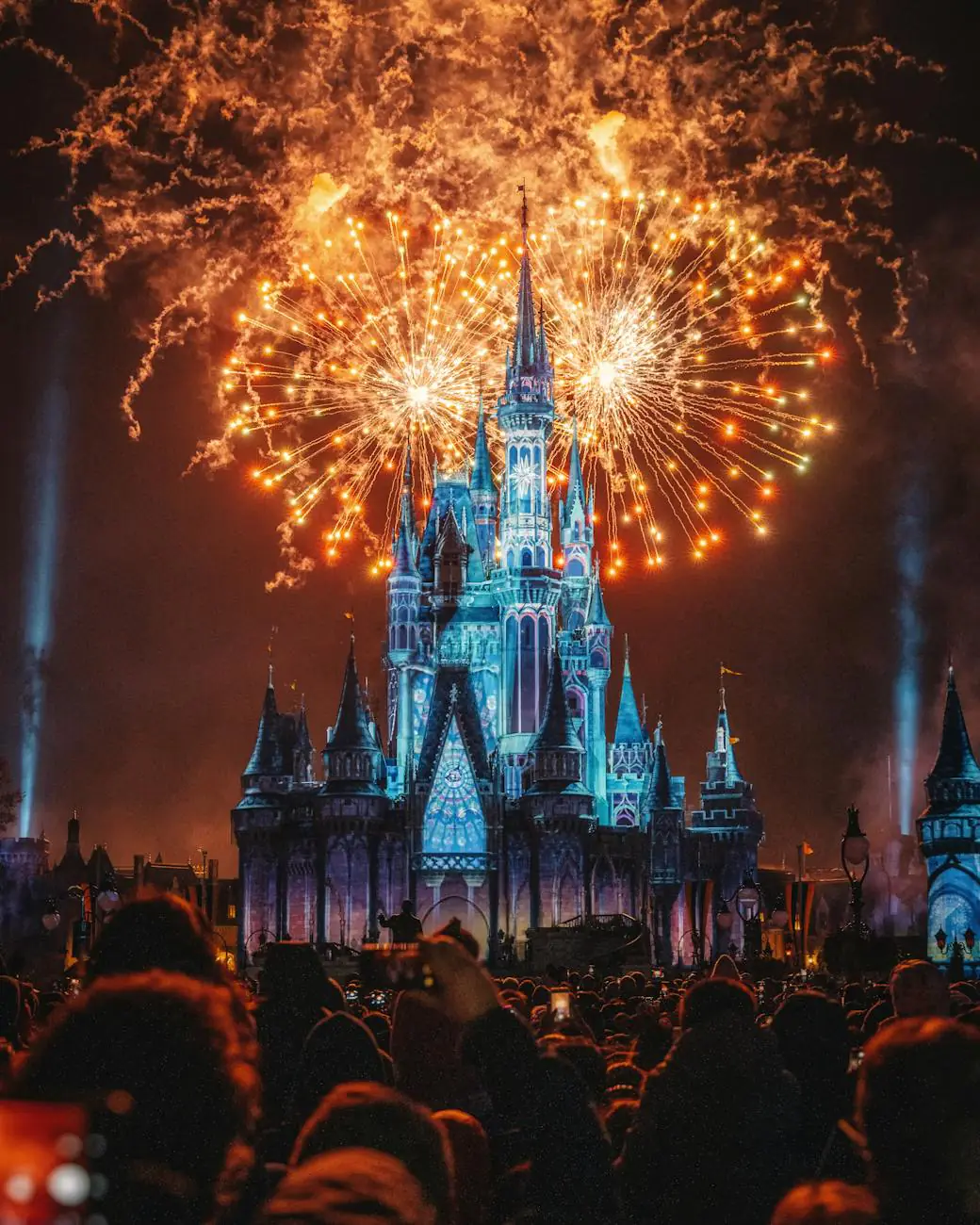 photo of fireworks display during evening