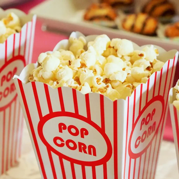 selective focus photography of popcorns